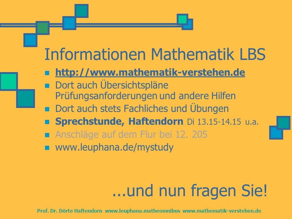 Informationen Mathematik LBS