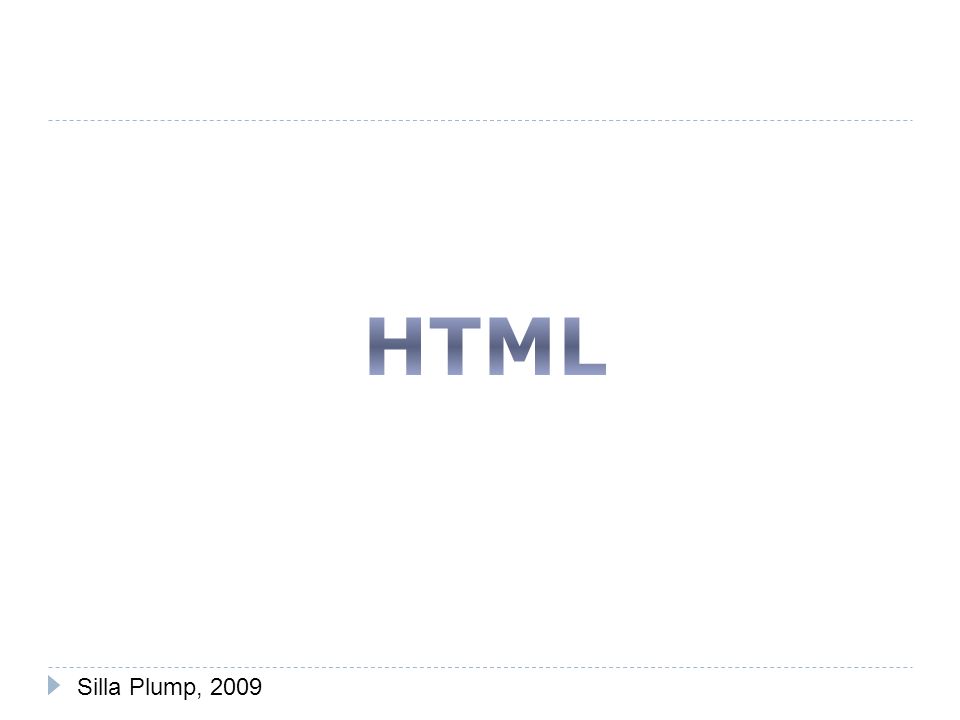 HTML Silla Plump, 2009
