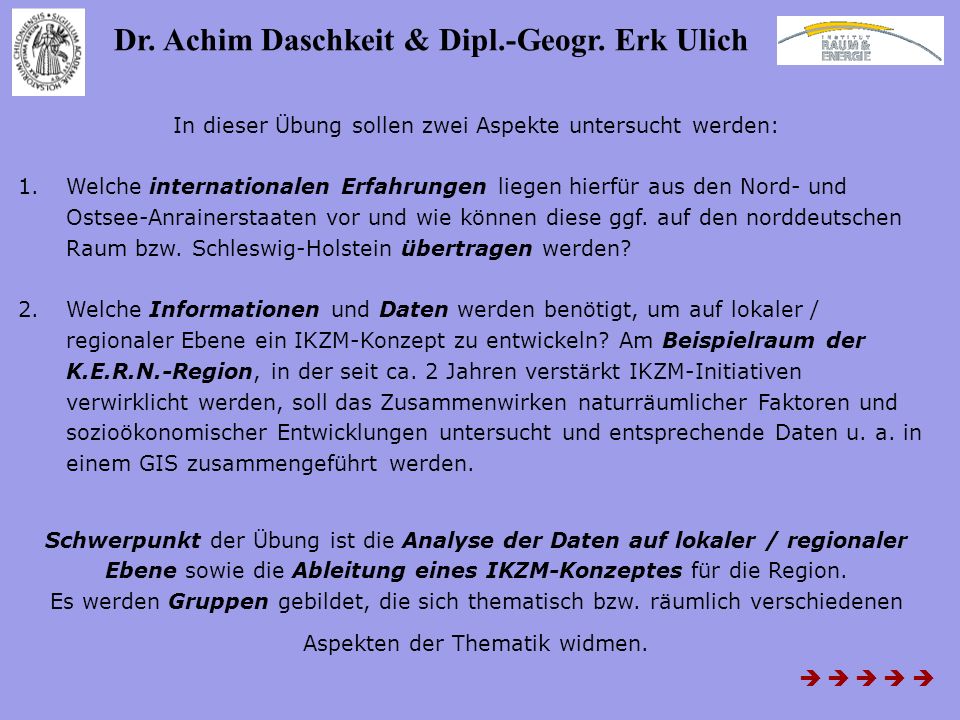 Dr. Achim Daschkeit & Dipl.-Geogr. Erk Ulich