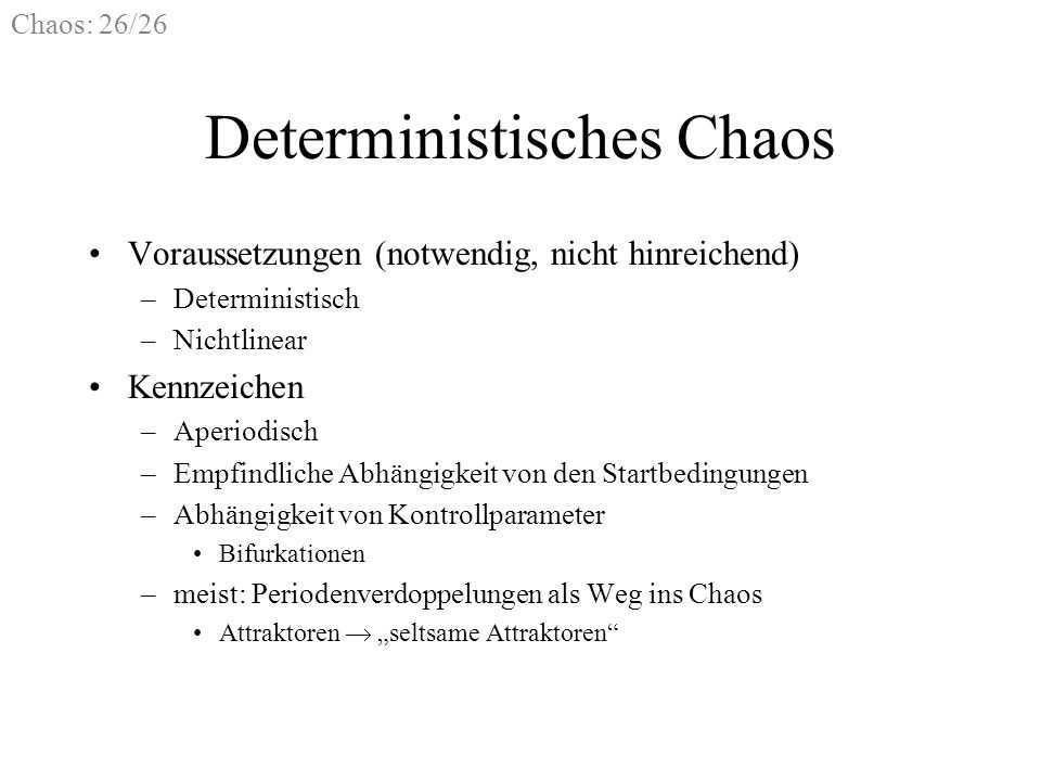 Deterministisches Chaos