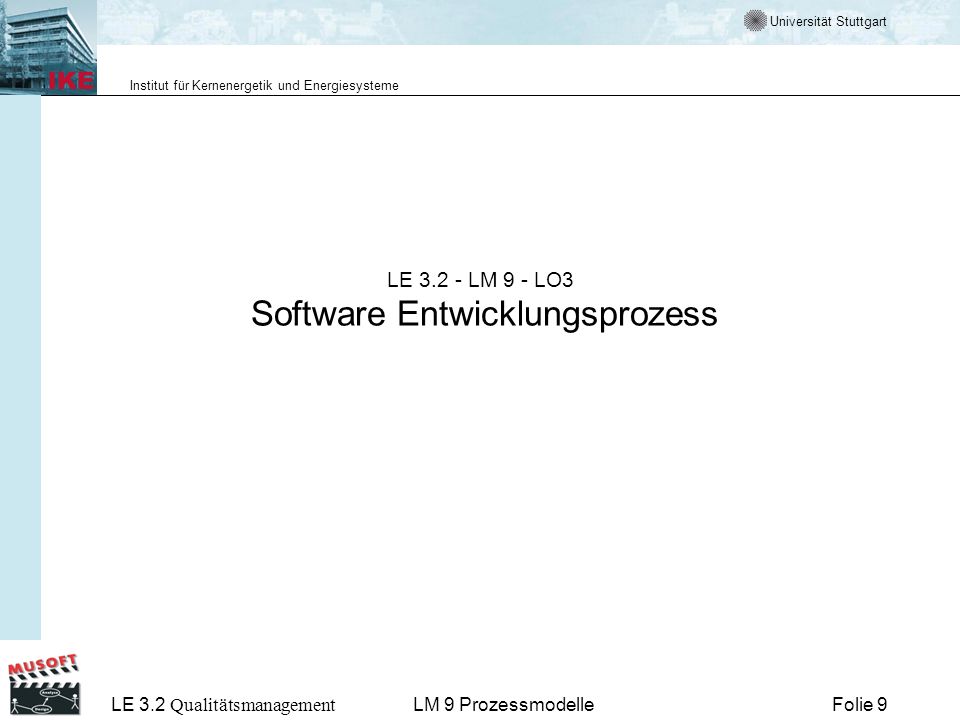 LE LM 9 - LO3 Software Entwicklungsprozess