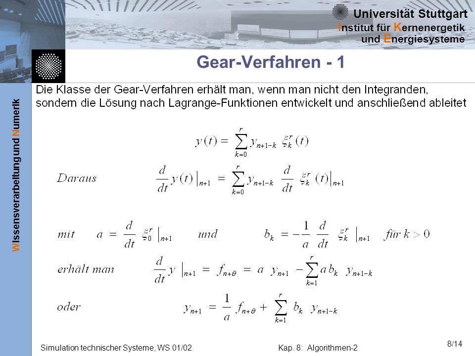 Gear-Verfahren - 1