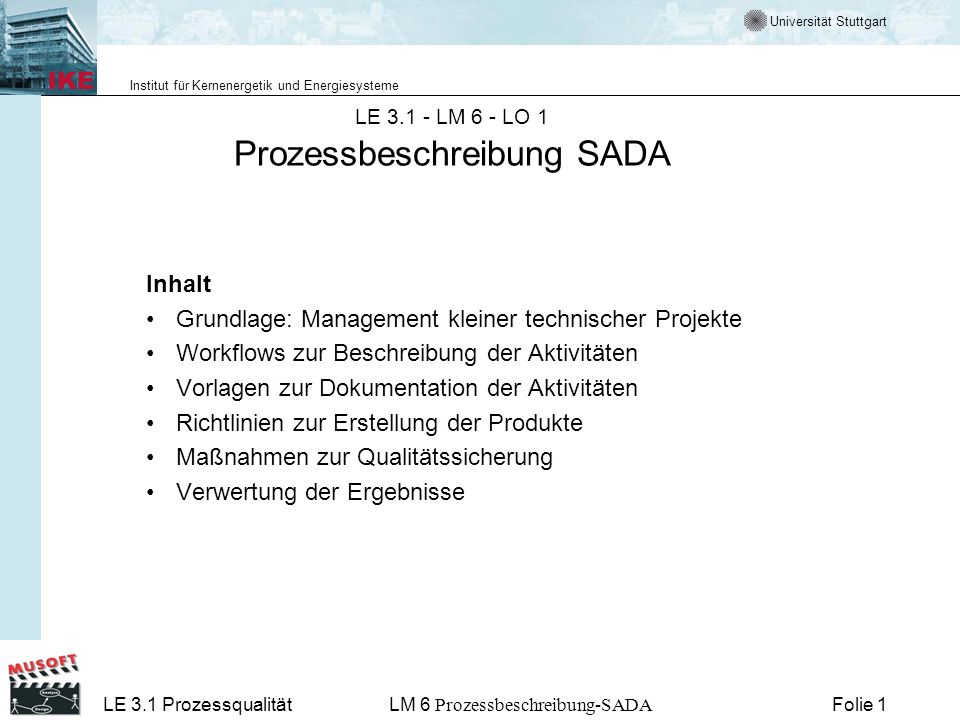 LE LM 6 - LO 1 Prozessbeschreibung SADA