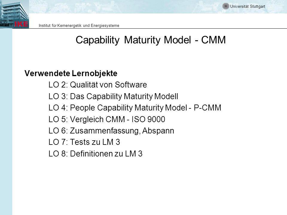 Capability Maturity Model - CMM