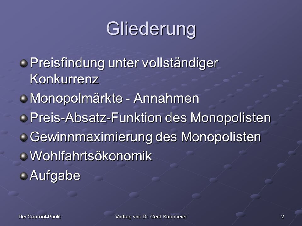 Vortrag von Dr. Gerd Kammerer