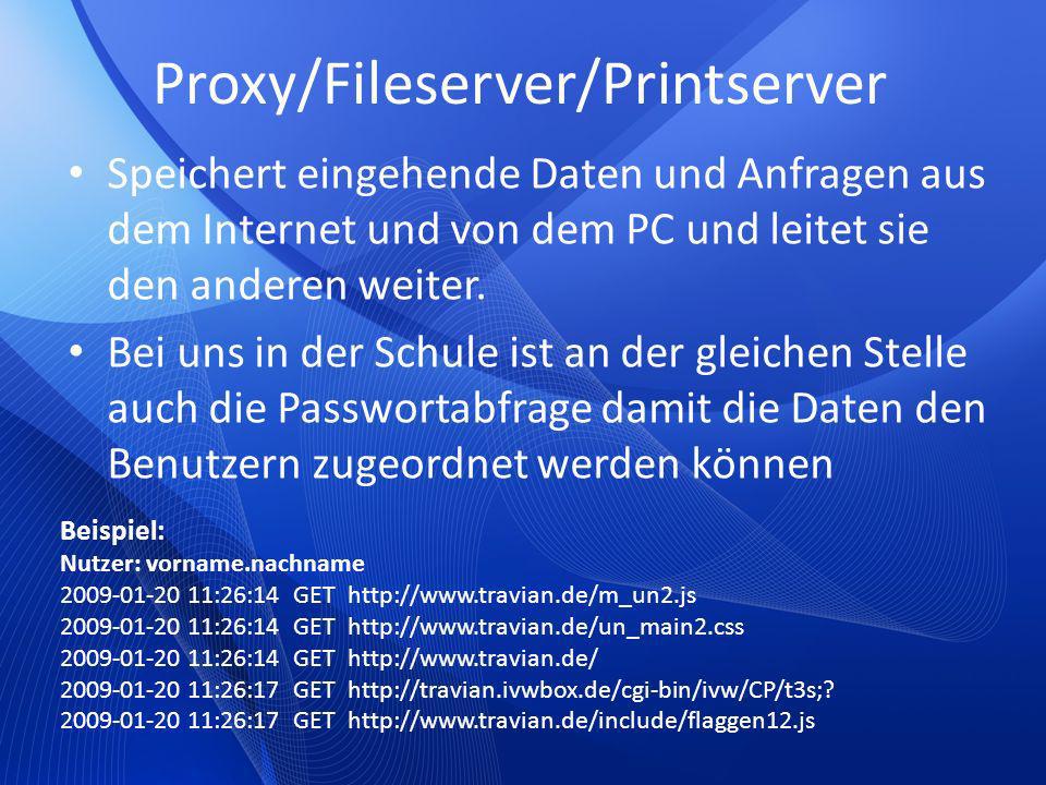 Proxy/Fileserver/Printserver