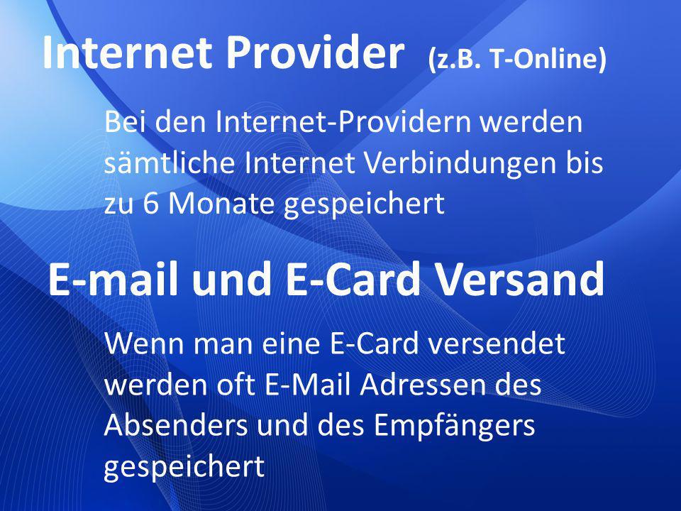 Internet Provider (z.B. T-Online)