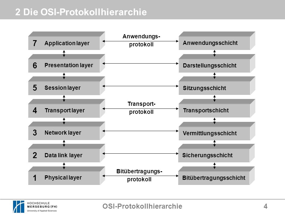 2 Die OSI-Protokollhierarchie