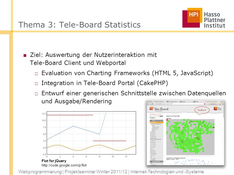 Thema 3: Tele-Board Statistics