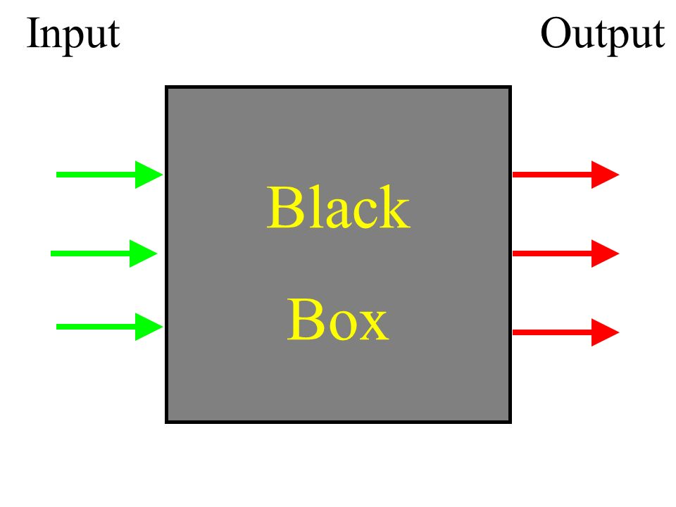 Input Output Black Box