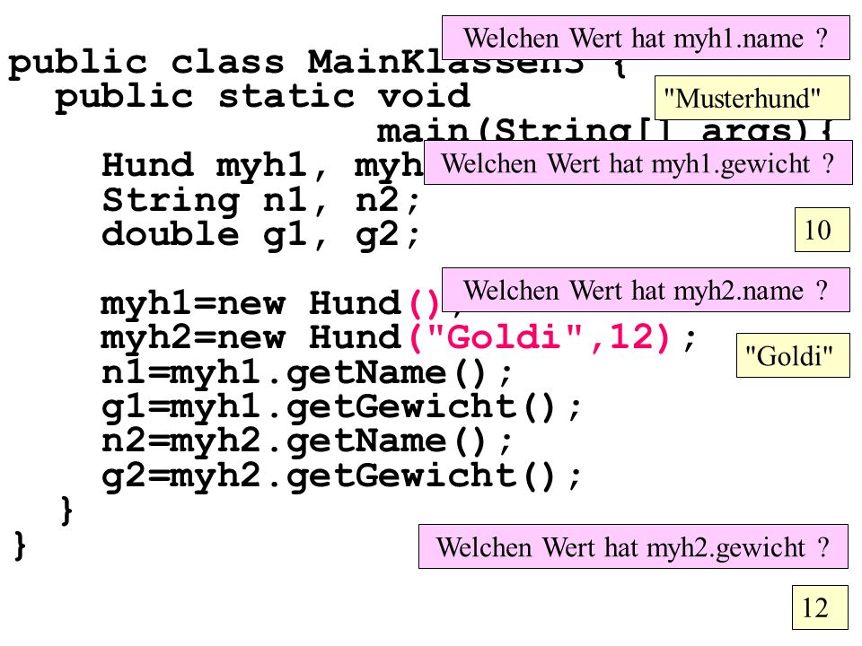 public class MainKlassen3 { public static void main(String[] args){