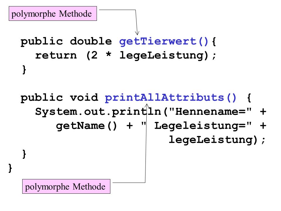 public double getTierwert(){ return (2 * legeLeistung); }
