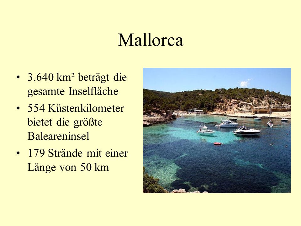 Mallorca km² beträgt die gesamte Inselfläche