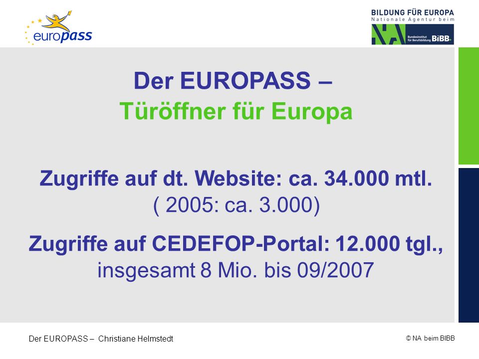 Der EUROPASS – Türöffner für Europa