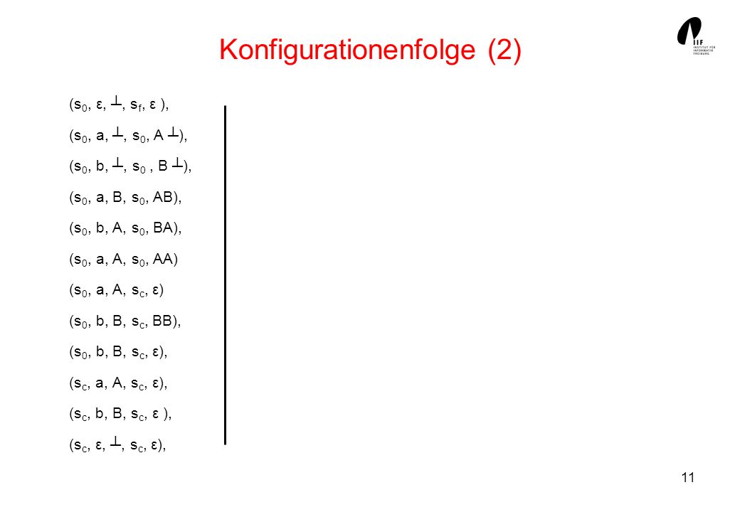 Konfigurationenfolge (2)