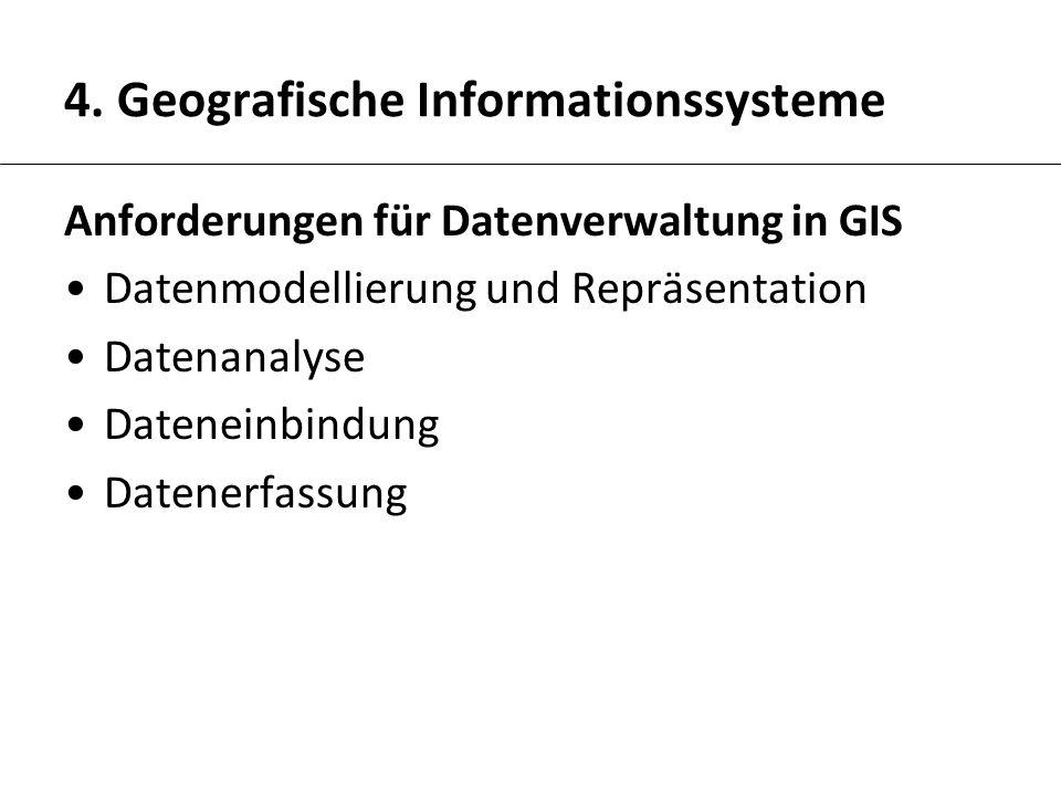 4. Geografische Informationssysteme