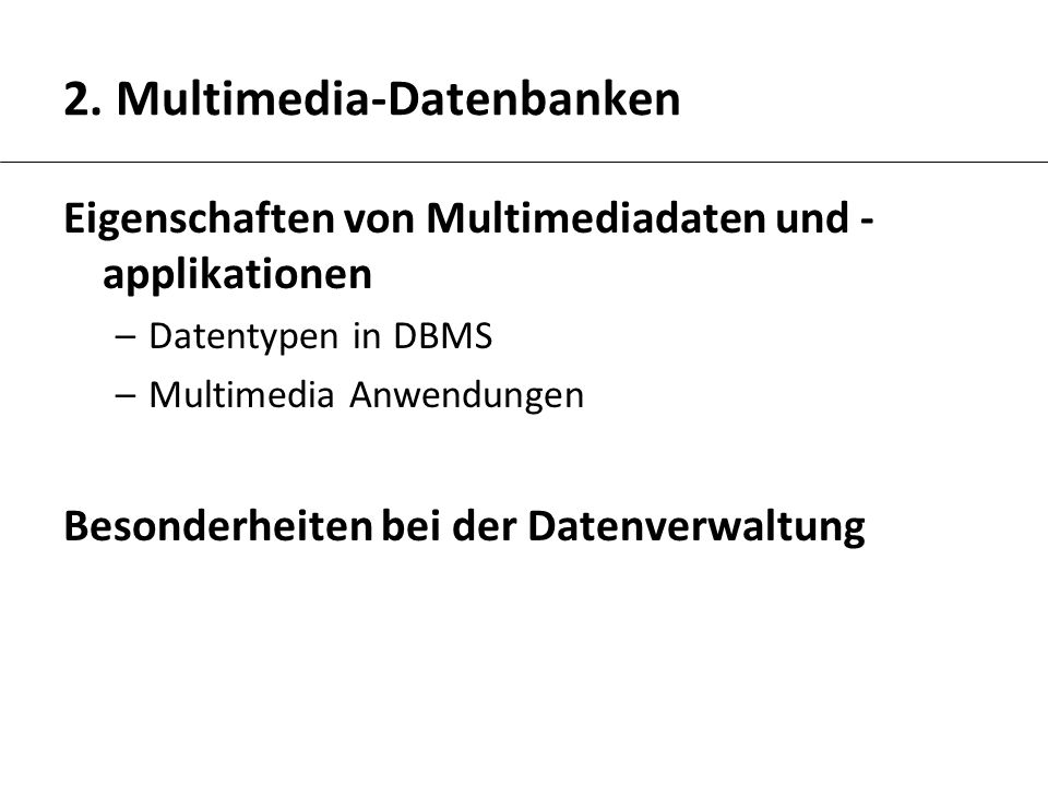 2. Multimedia-Datenbanken