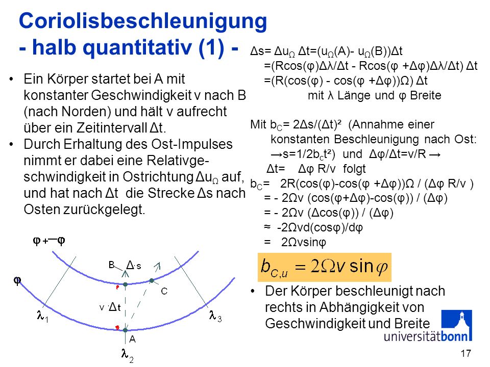 Coriolisbeschleunigung - halb quantitativ (1) -