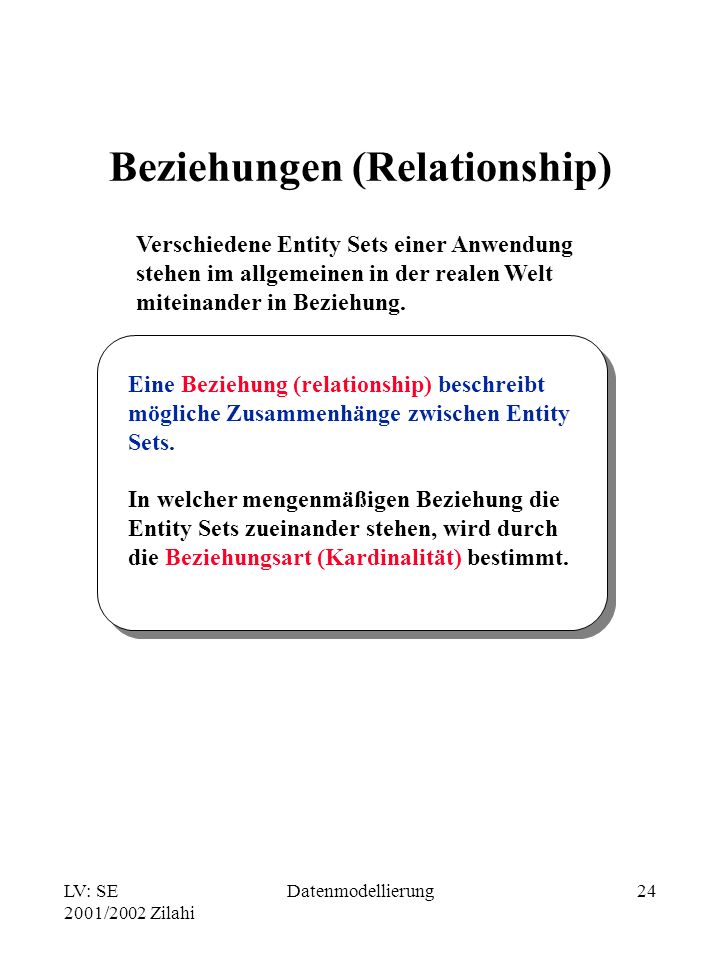 Beziehungen (Relationship)