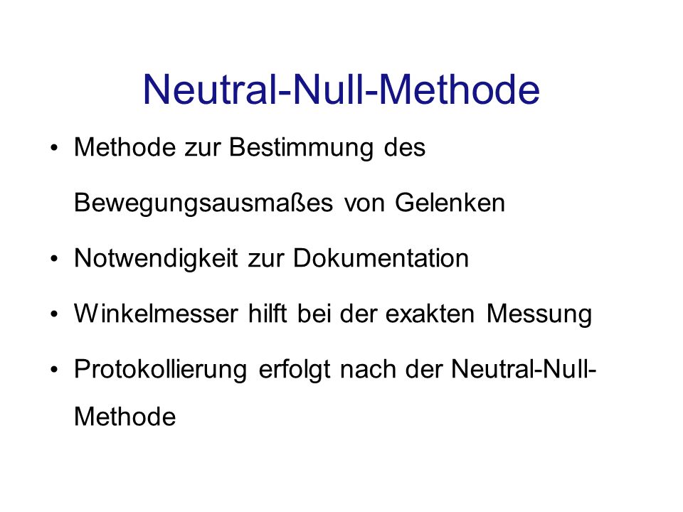 Neutral-Null-Methode