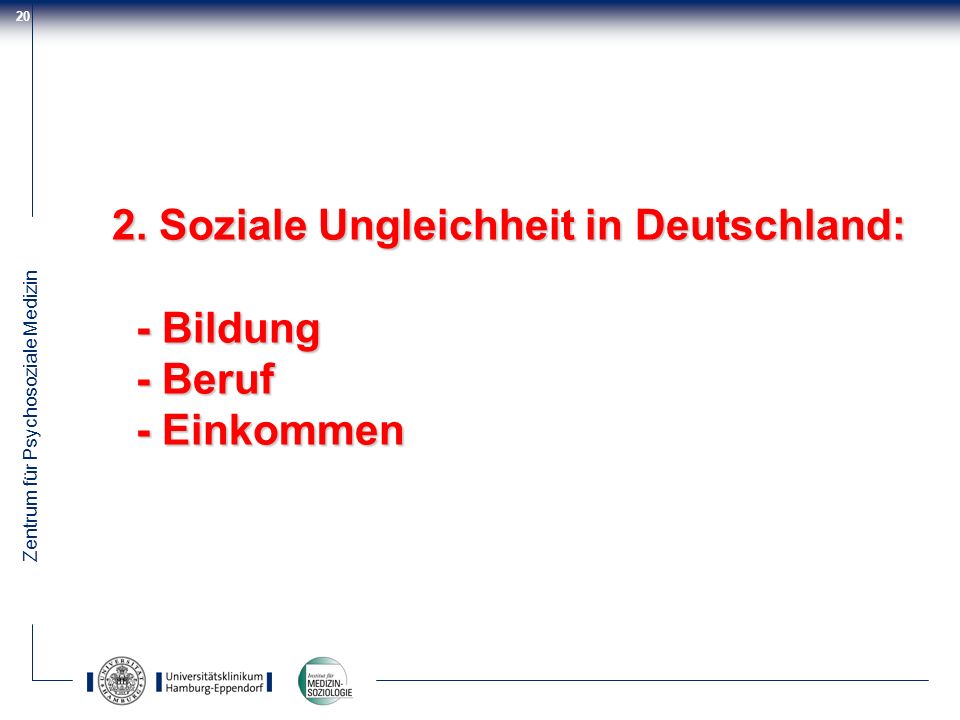 2. Soziale Ungleichheit in Deutschland: