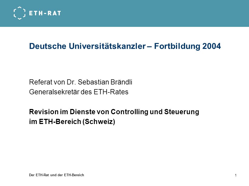 Deutsche Universitätskanzler – Fortbildung 2004