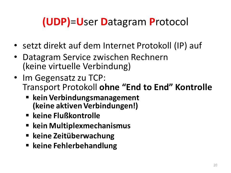 (UDP)=User Datagram Protocol