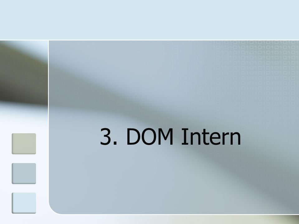 3. DOM Intern
