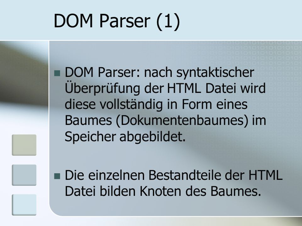 DOM Parser (1)