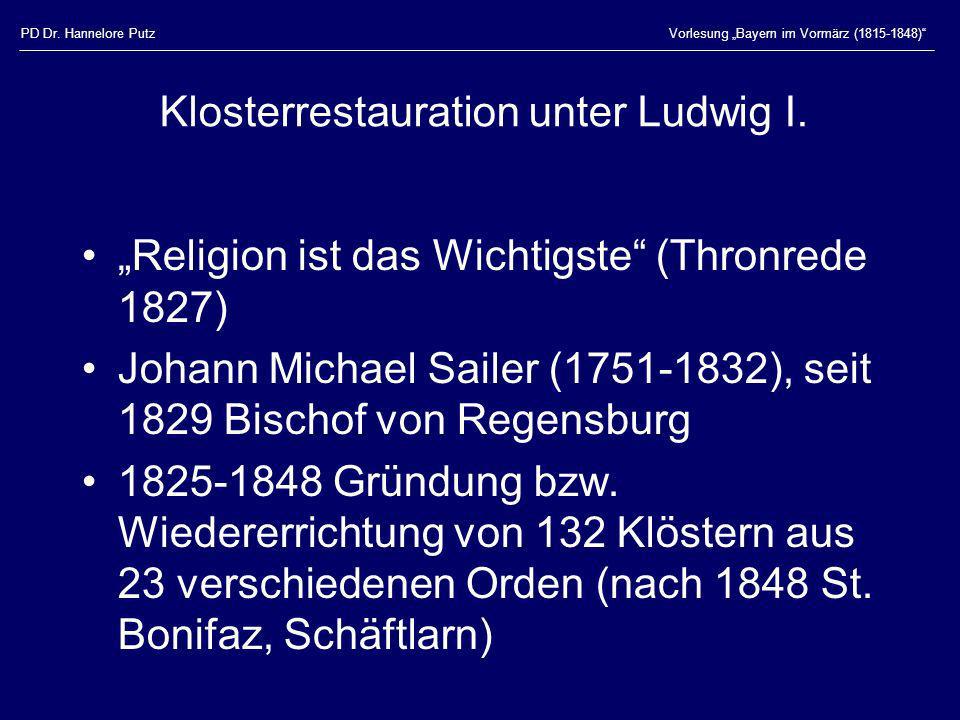 Klosterrestauration unter Ludwig I.