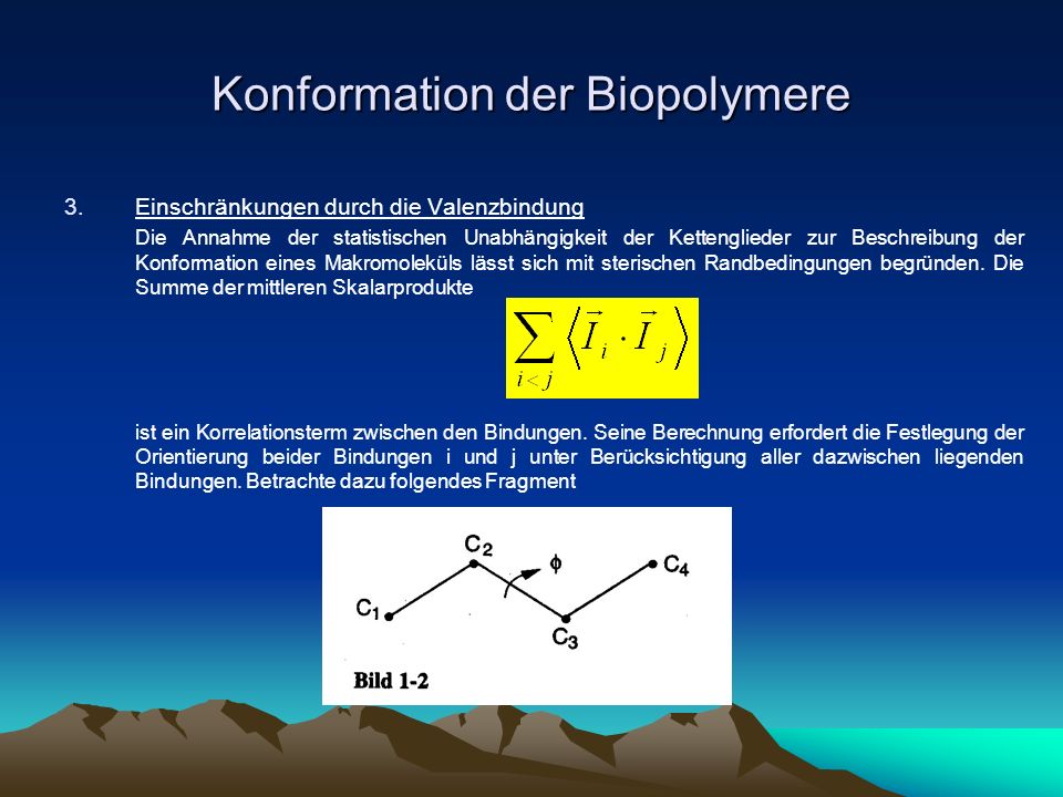 Konformation der Biopolymere