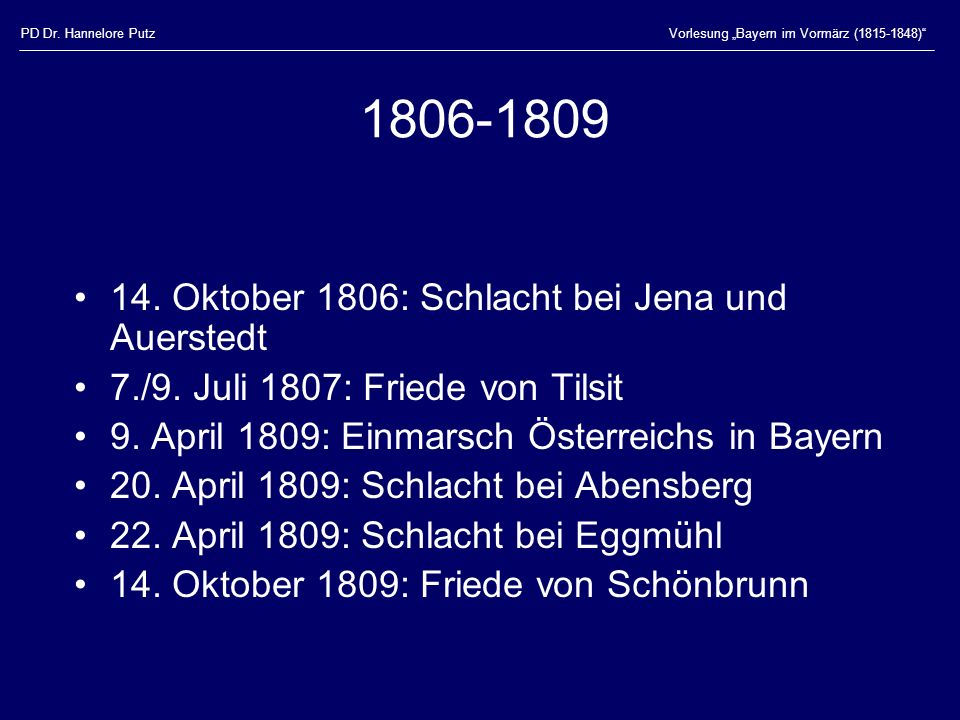 Oktober 1806: Schlacht bei Jena und Auerstedt