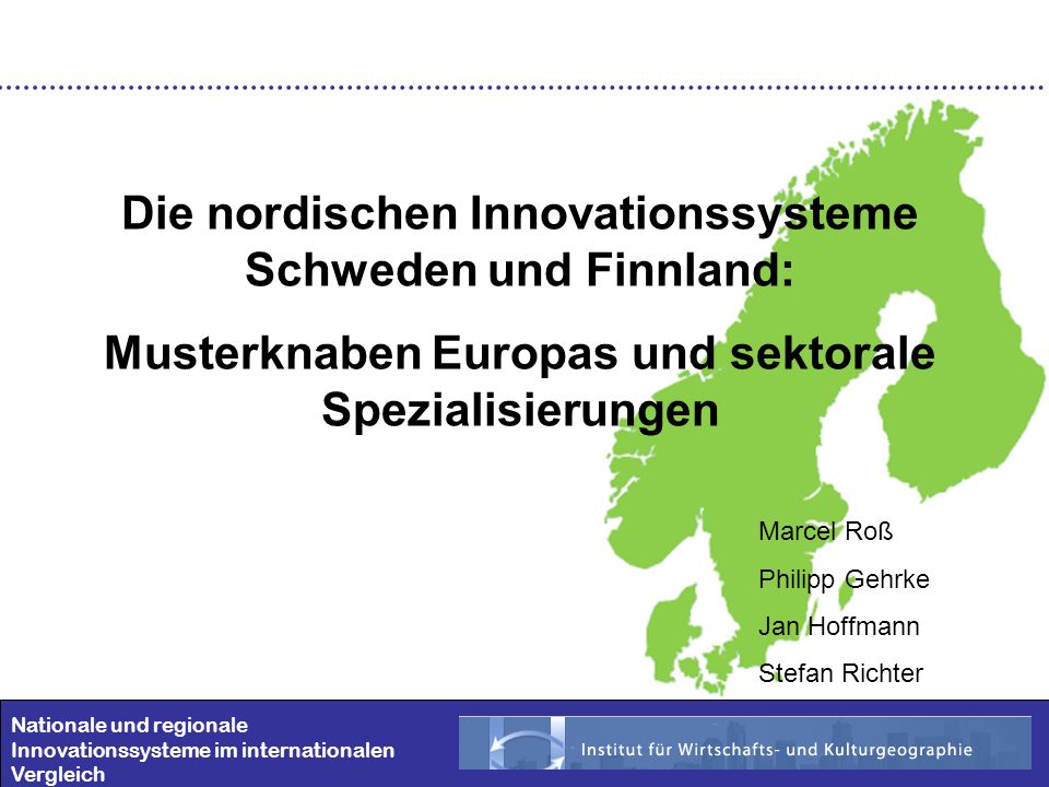 Die nordischen Innovationssysteme Schweden und Finnland: