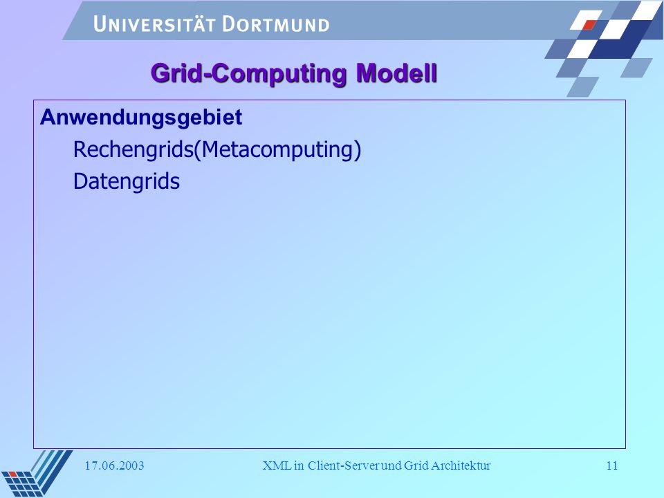 Grid-Computing Modell
