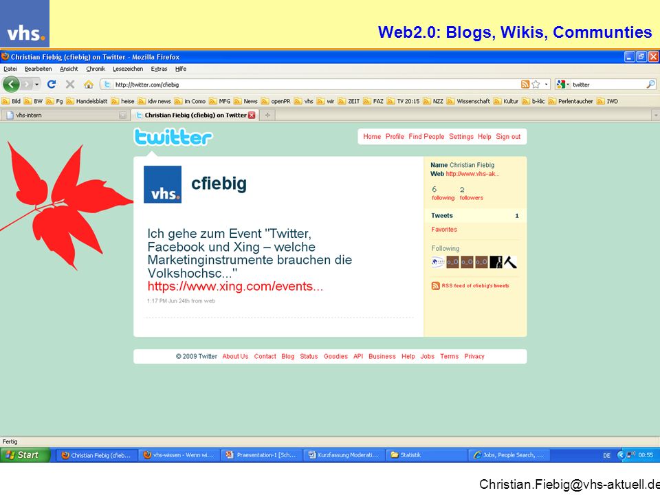 Web2.0: Blogs, Wikis, Communties