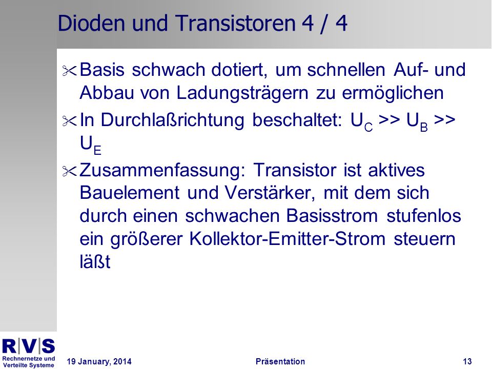 Dioden und Transistoren 4 / 4