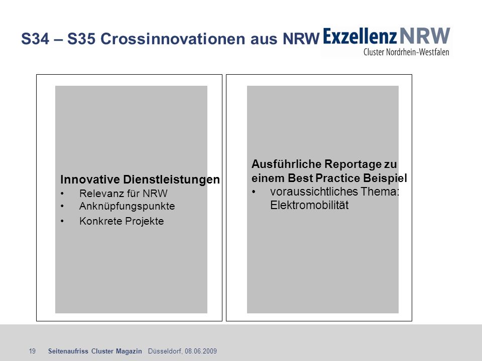 S34 – S35 Crossinnovationen aus NRW