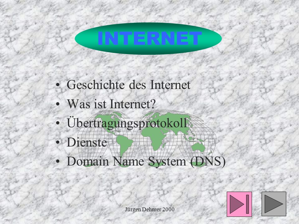 INTERNET Geschichte des Internet Was ist Internet