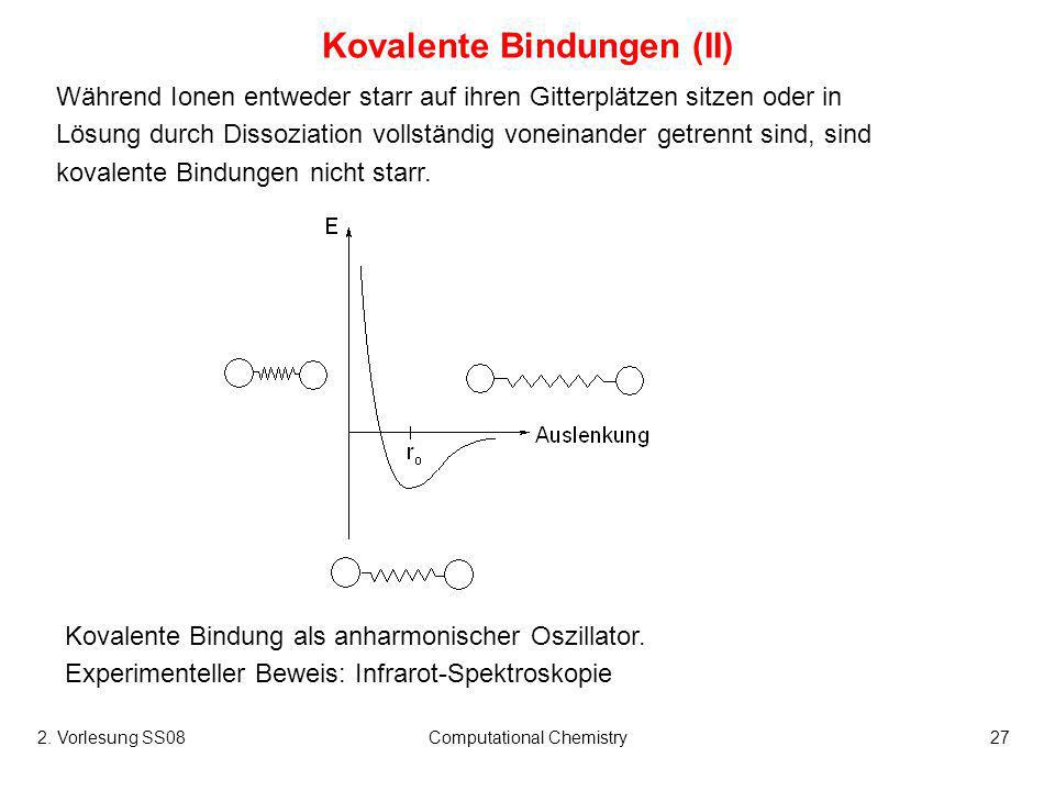 Kovalente Bindungen (II)