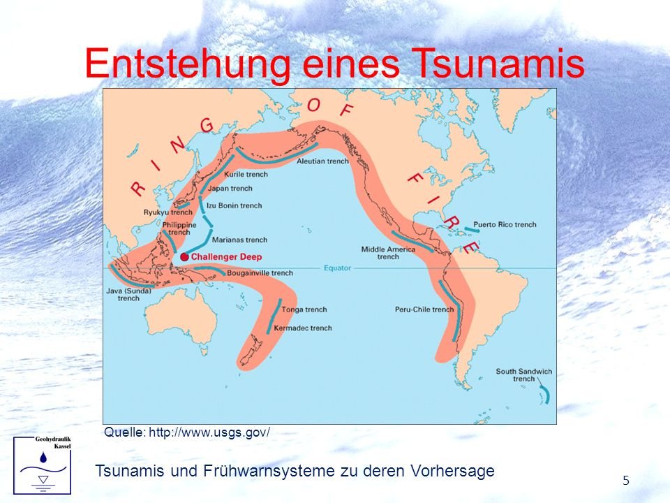 Entstehung eines Tsunamis