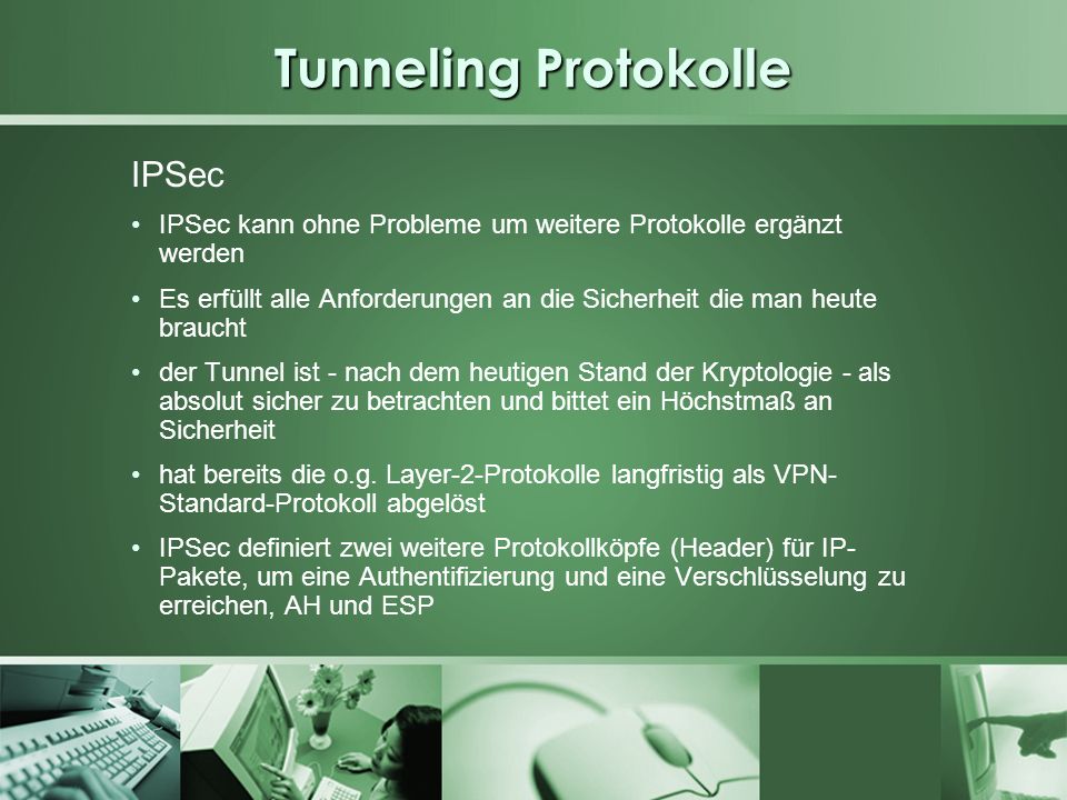 Tunneling Protokolle IPSec