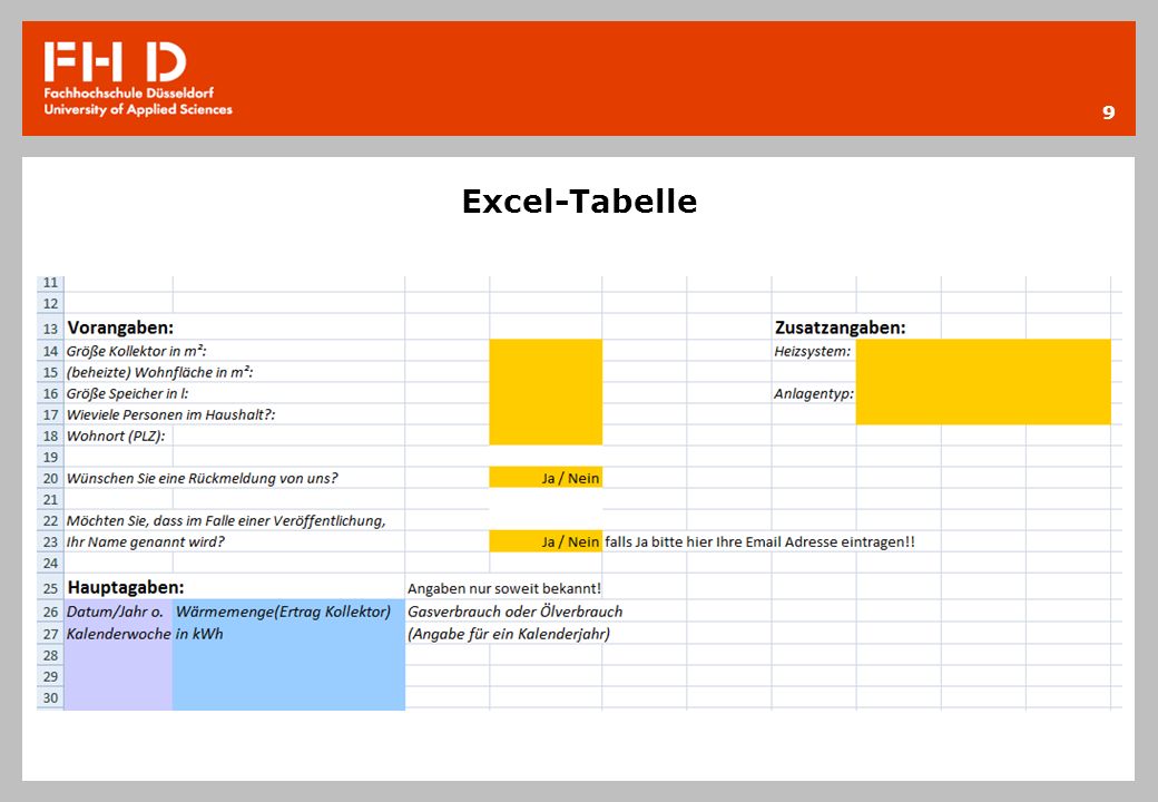 Excel-Tabelle