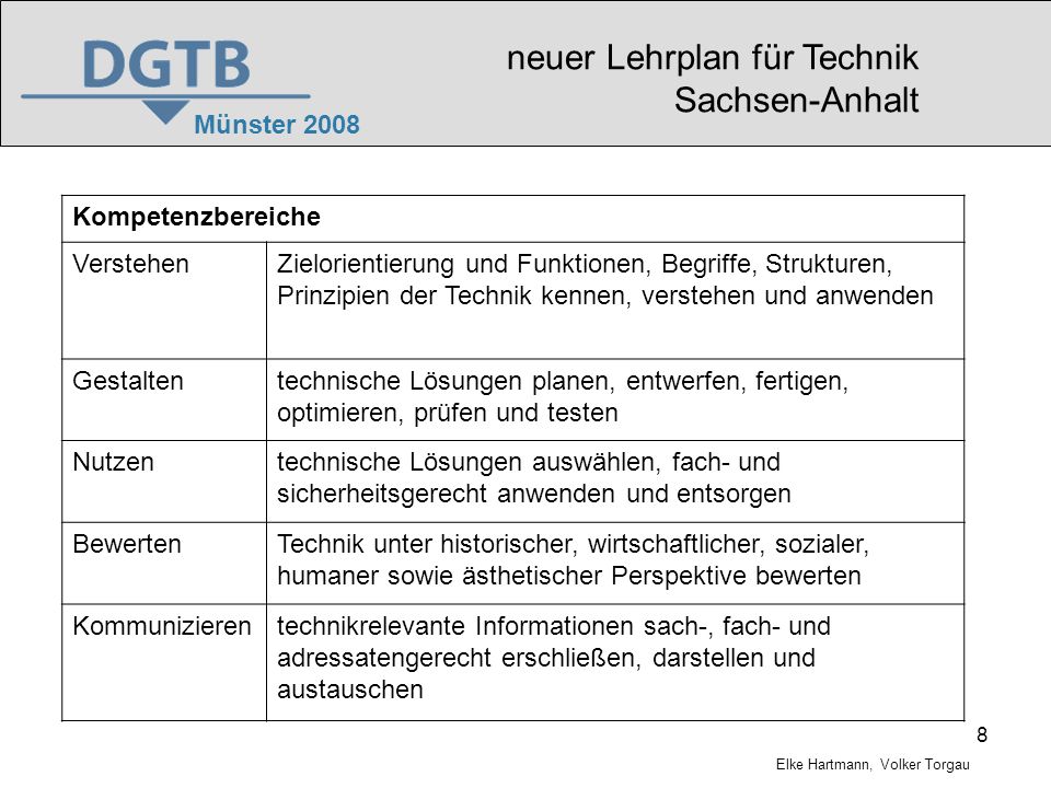 neuer Lehrplan für Technik Sachsen-Anhalt