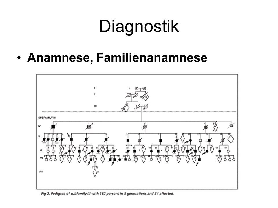 Diagnostik Anamnese, Familienanamnese