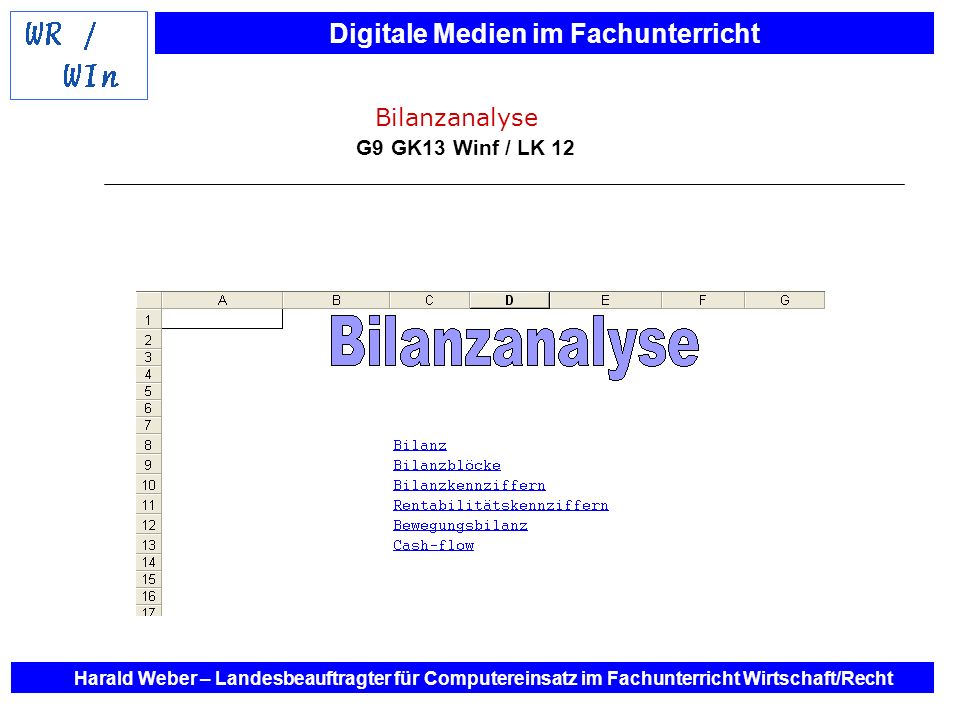 Bilanzanalyse G9 GK13 Winf / LK 12