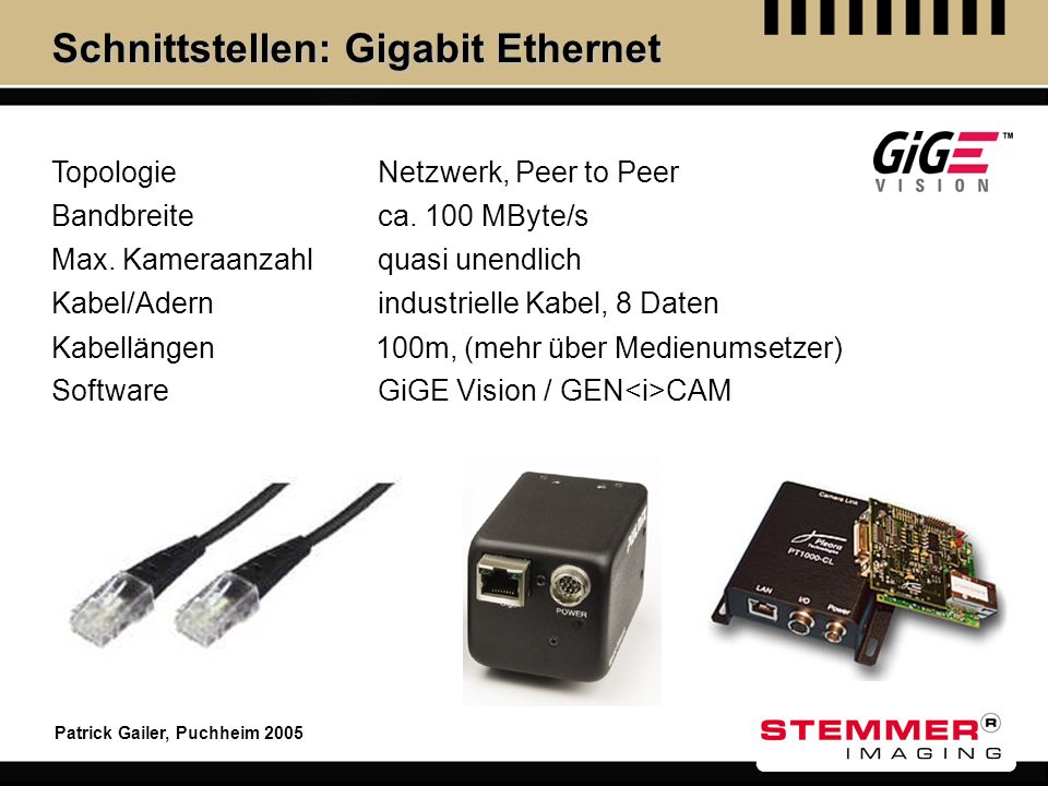 Schnittstellen: Gigabit Ethernet