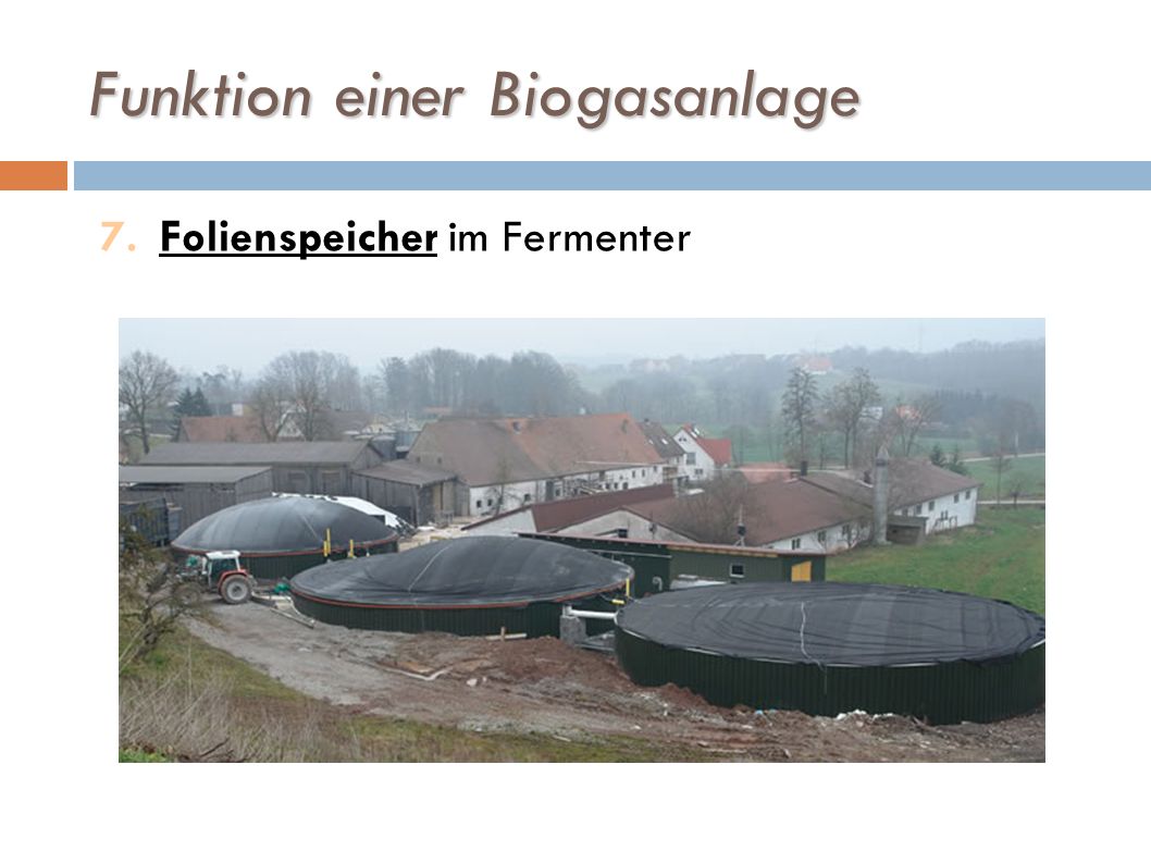 Funktion einer Biogasanlage