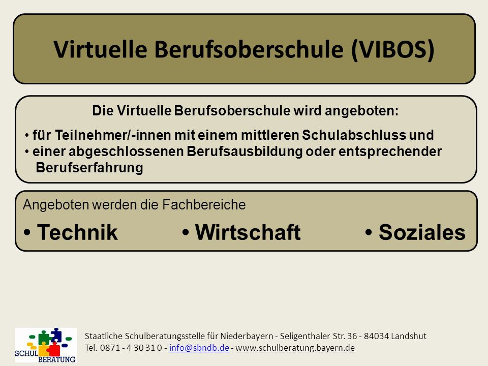 Virtuelle Berufsoberschule (VIBOS)
