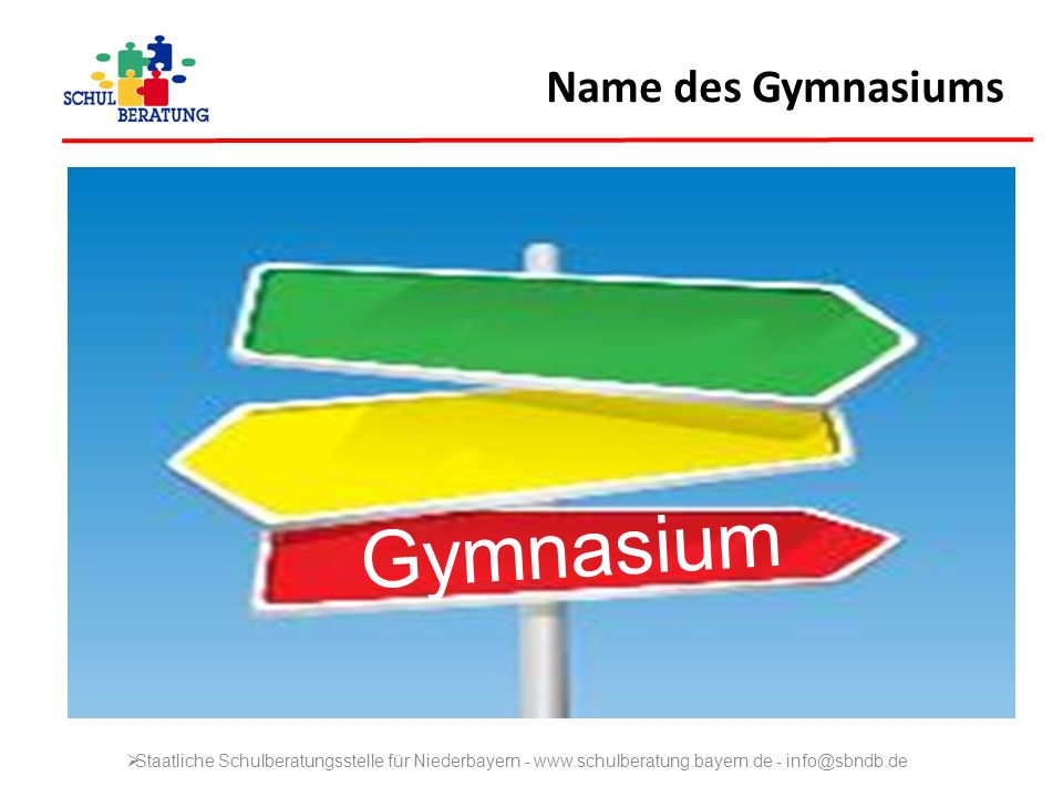 Gymnasium Name des Gymnasiums