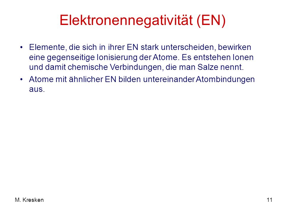 Elektronennegativität (EN)